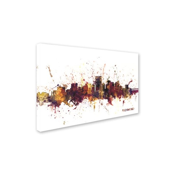 Michael Tompsett 'Richmond Virginia Skyline III' Canvas Art,30x47